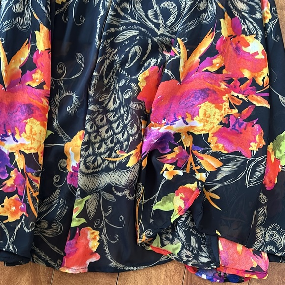 LAPIS💫Women's Black Floral Print Maxi Skirt - Picture 8 of 12